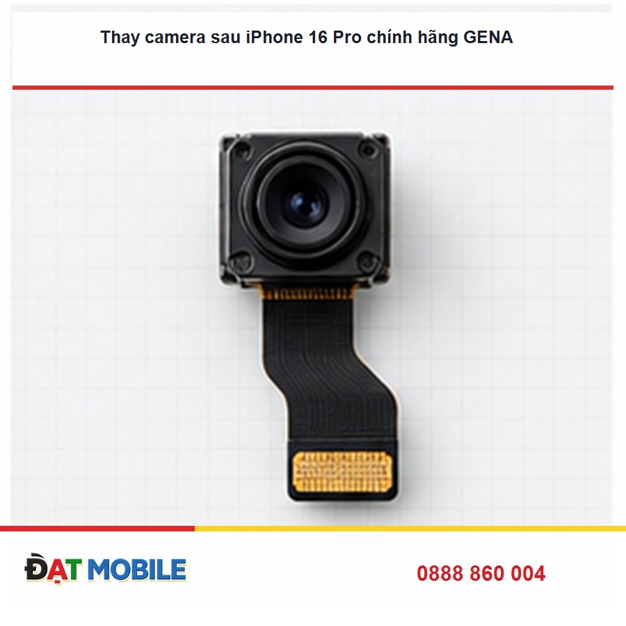 Thay camera sau iPhone 16 Pro chính hãng GENA tại Đạt Mobile