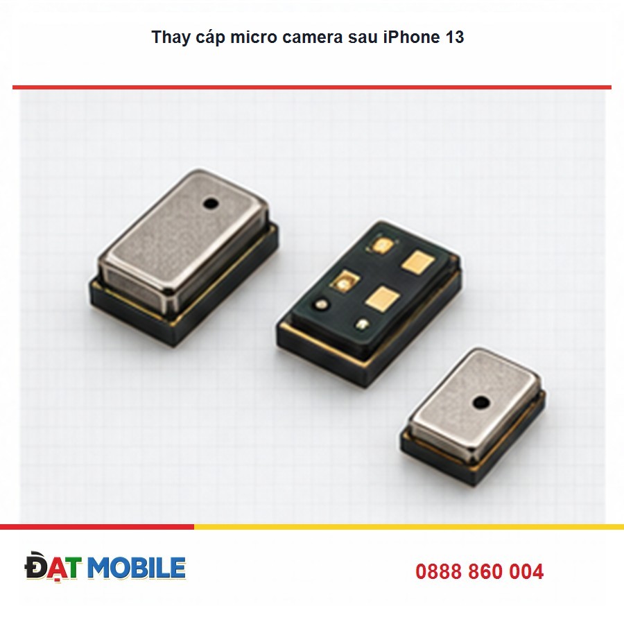 Thay cáp micro camera sau iPhone 13 tại Đạt Mobile