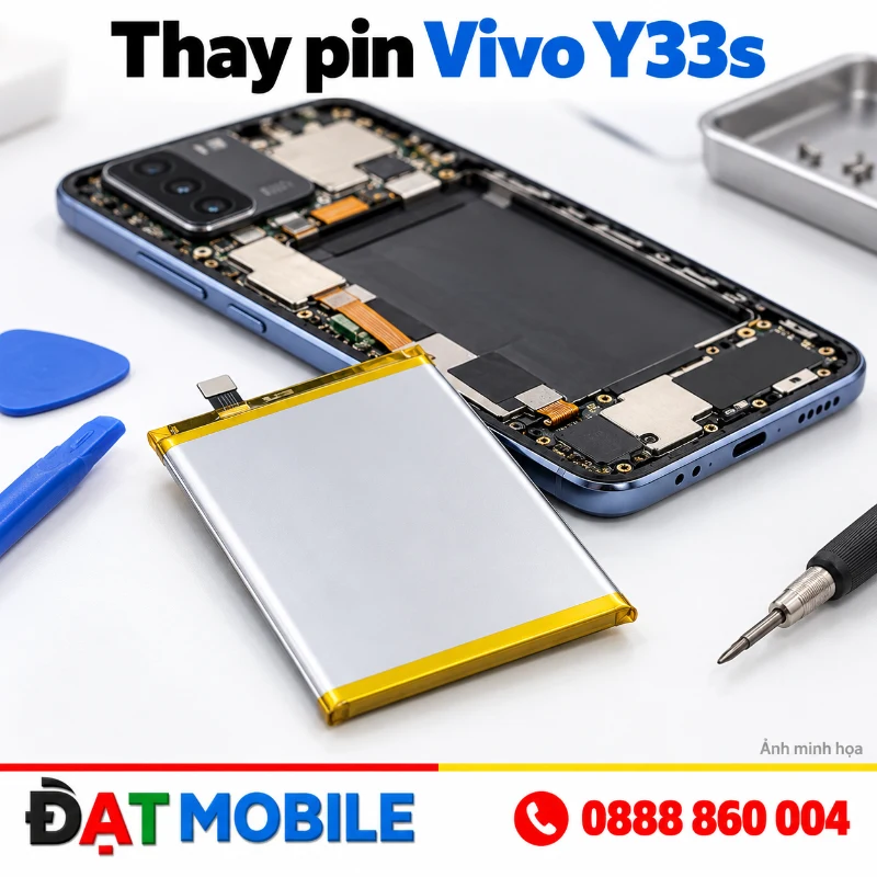Ảnh minh họa thay pin vivo y33s tại Đạt Mobile