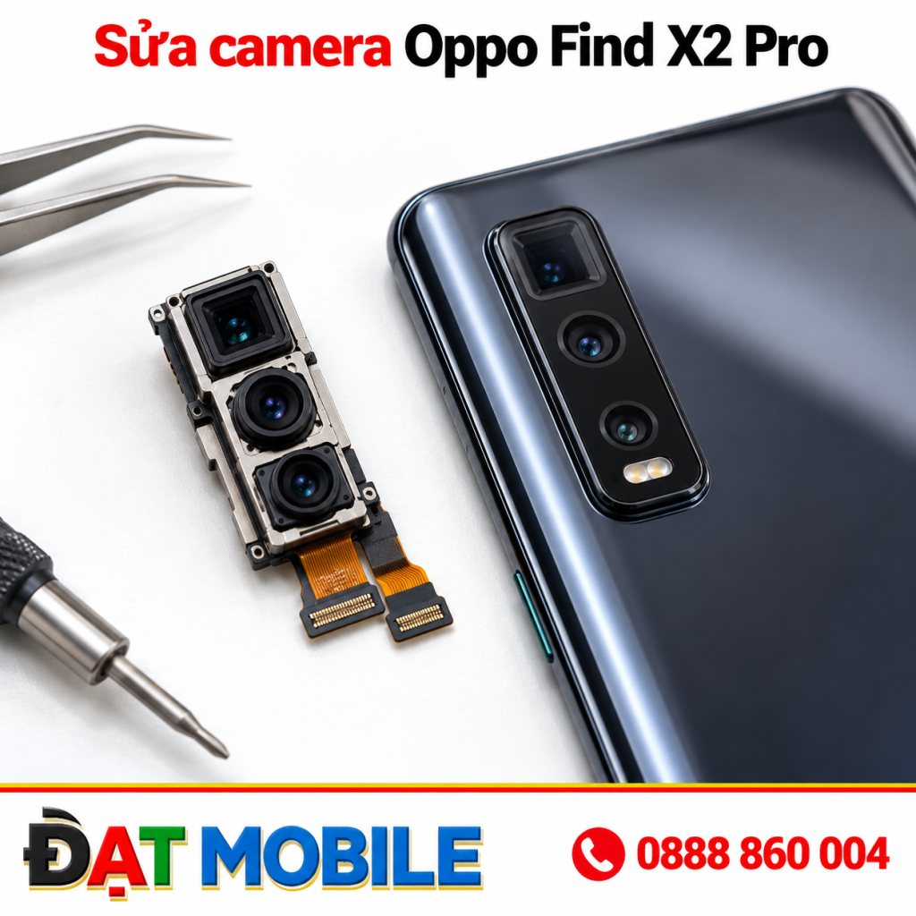Thay camera sau Oppo Find X2 Pro chính hãng GENA tại Đạt Mobile
