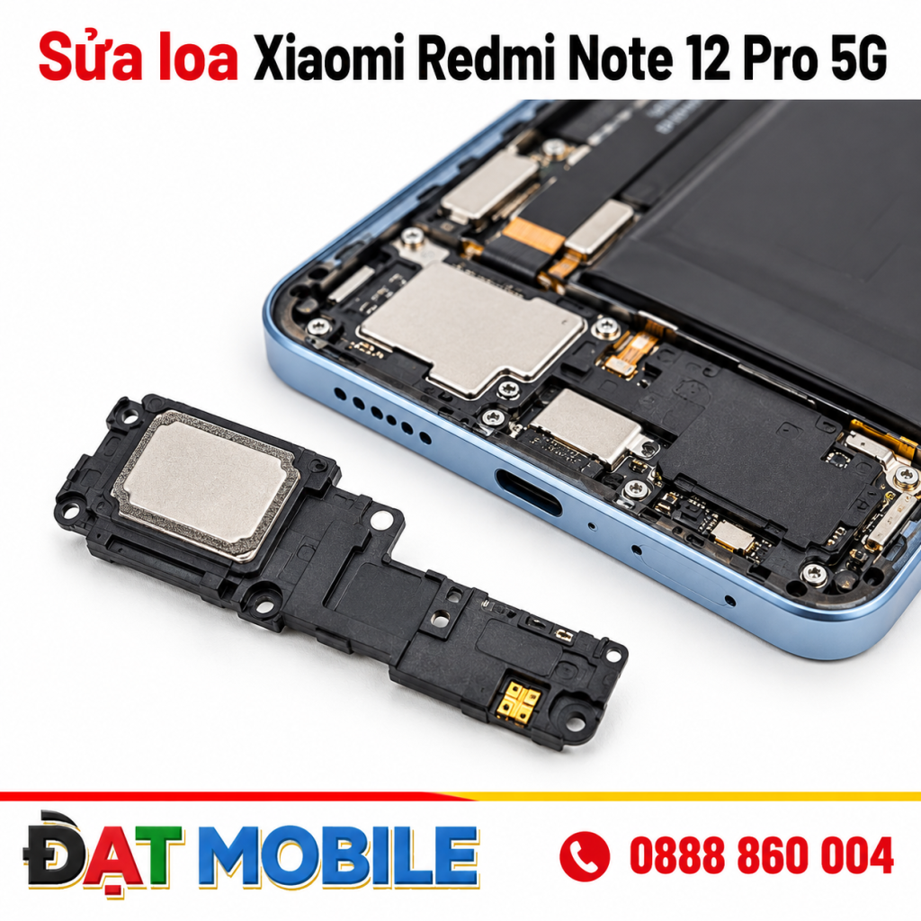 Thay loa ngoài Xiaomi Redmi Note 12 Pro 5G tại Đạt Mobile