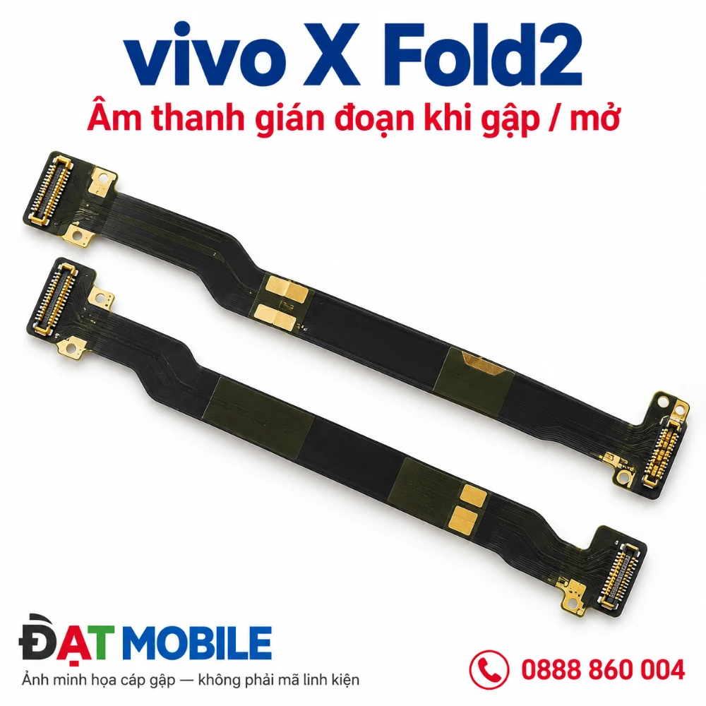 Minh họa cáp gập cho vivo X Fold2 - Âm thanh gián đoạn khi gập / mở
