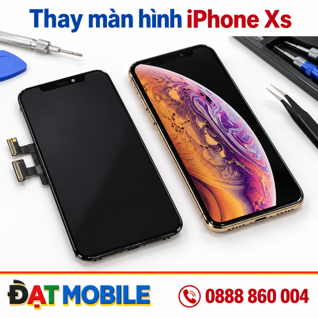 Thay màn hình iPhone Xs chính hãng GENA loại A+ tại Đạt Mobile